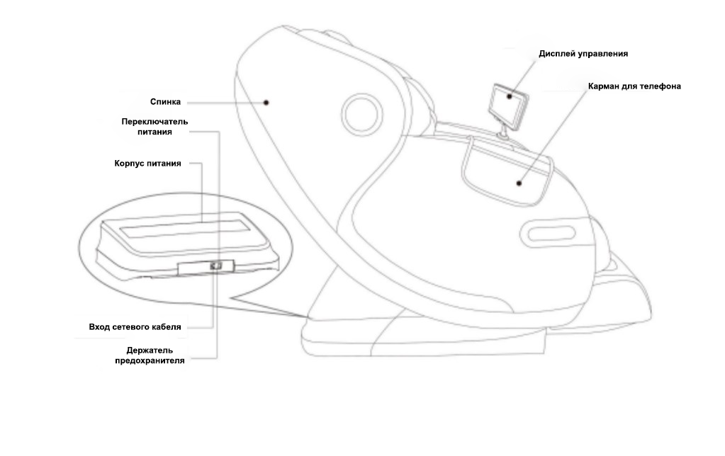 Внешний вид массажного кресла iMassage Inspiration 2