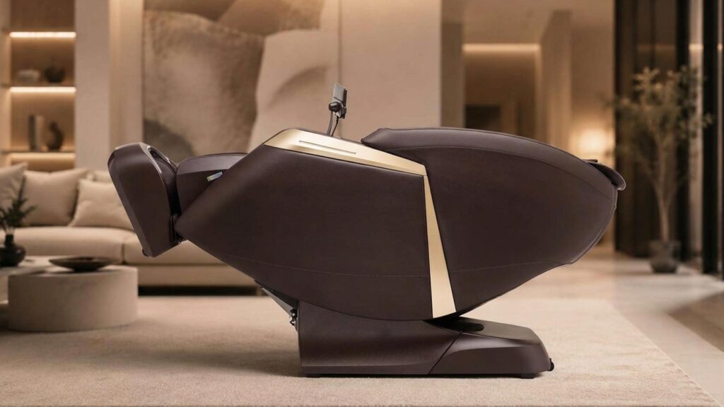 Два массажных механизма 4D+4D в кресле Bodo Space Brown